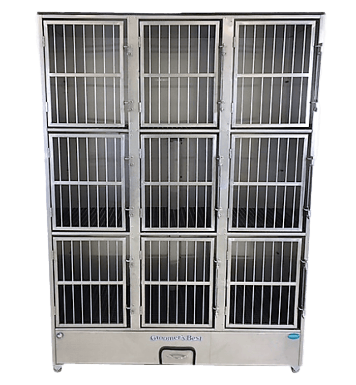 9-unit cage bank
